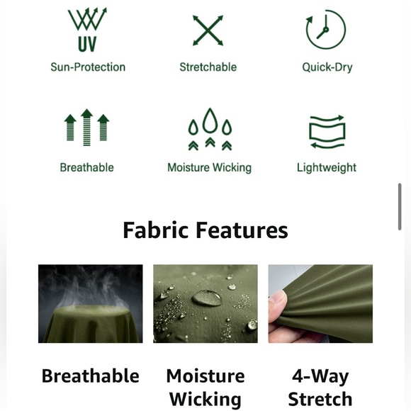 NEW CQR Women's Hiking Pants, Quick Dry Stretch UPF 50+ Sun Protective - Sz 12 - Picture 9 of 10